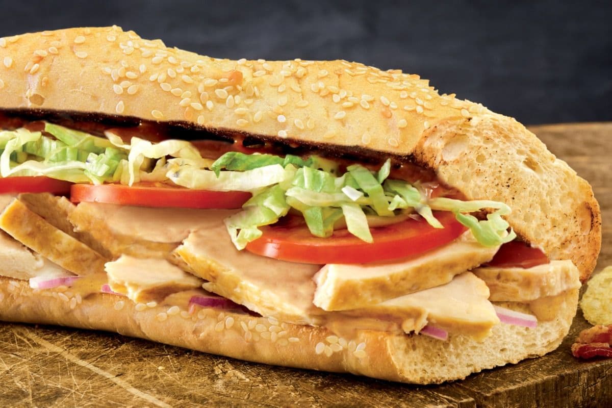12" Large Honey Bourbon Chicken Sub