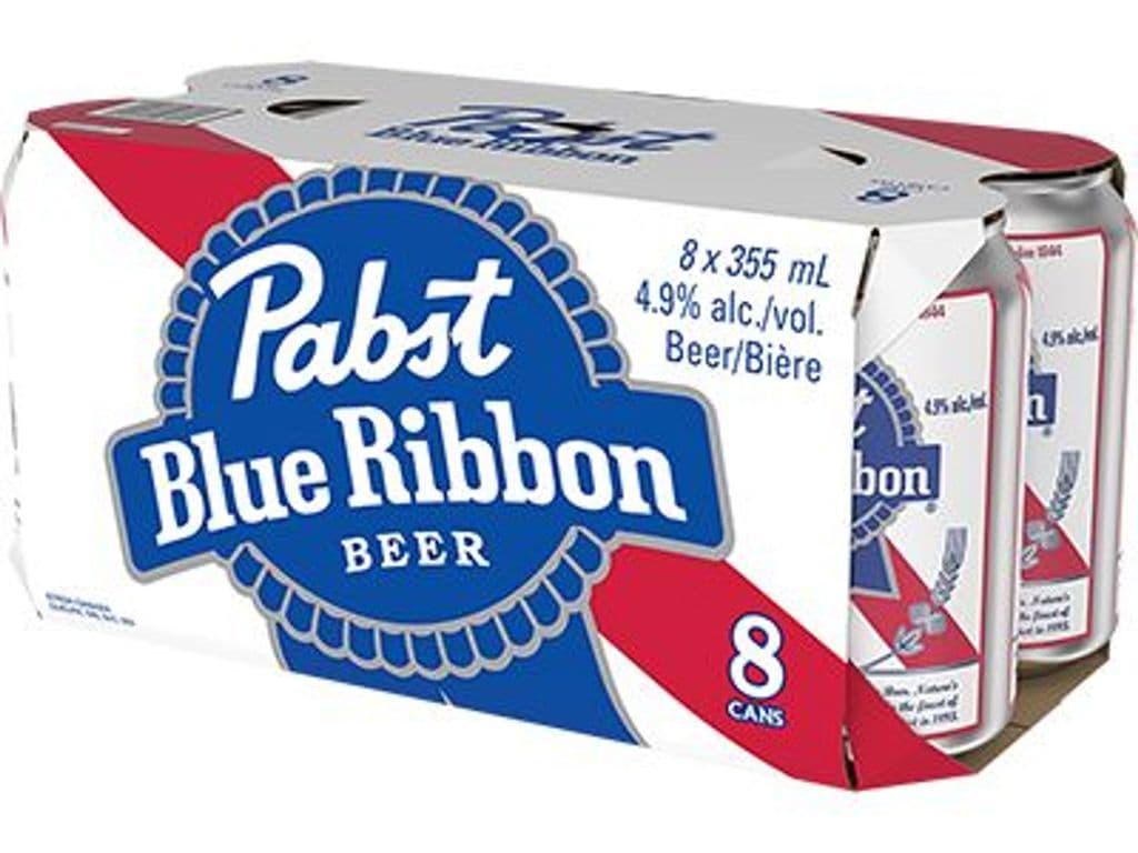 Pabst Blue Ribbon Lager Cans (355 ml x 8 ct)