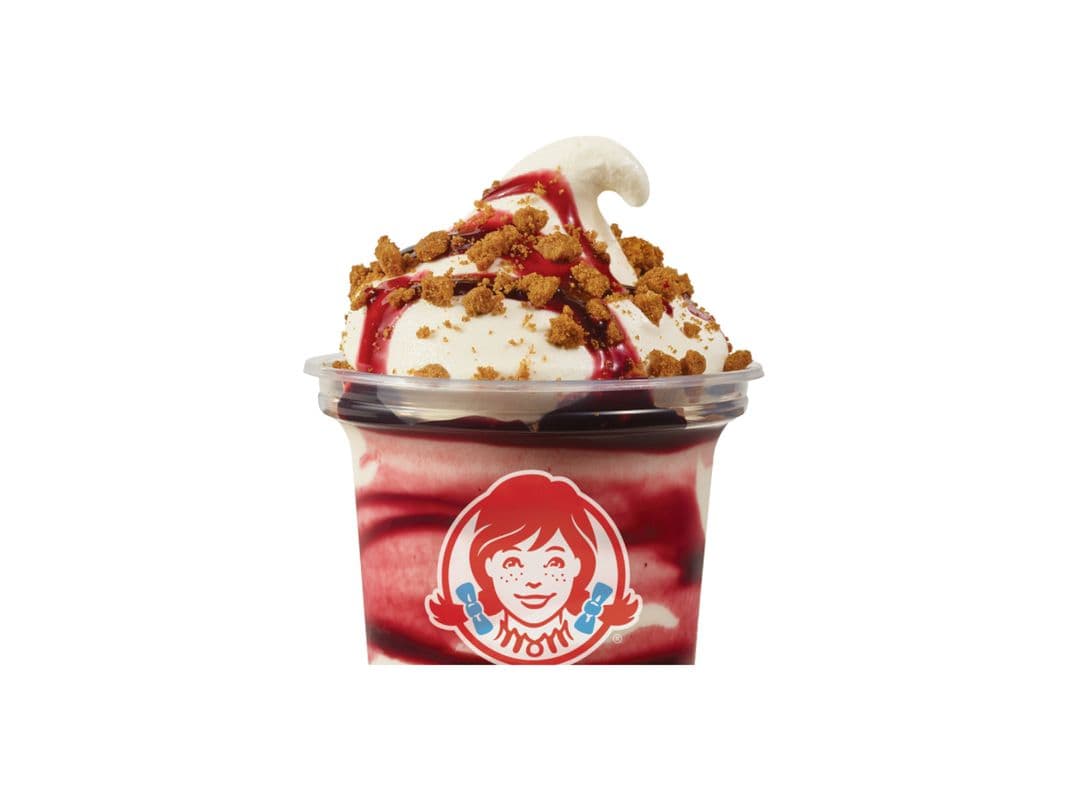 Petit Frosty🅫 Croustade Aux Cerises, À La Vanille / Small Cherry Crumble Frosty®, Vanilla (Cals: 390)