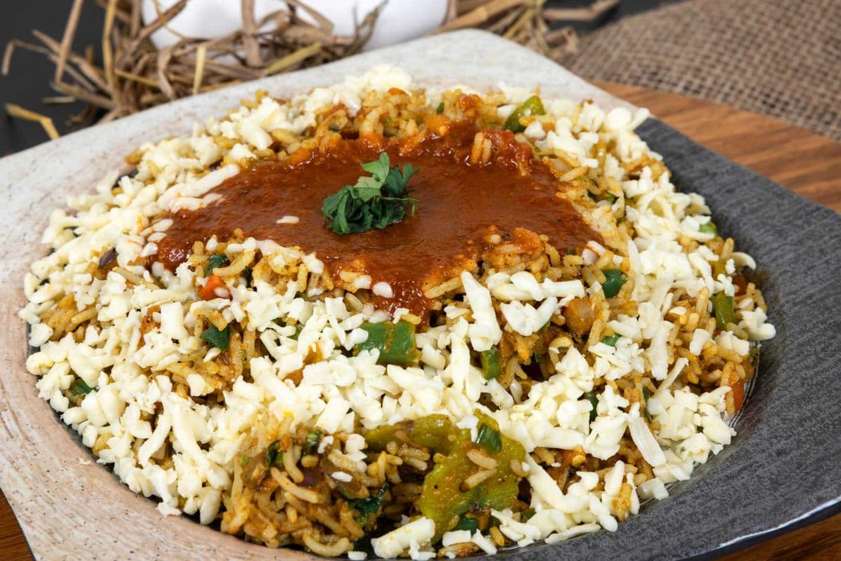 Volcano Egg Rice