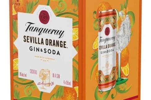 Tanqueray Sevilla Orange Gin & Soda (4 x 355ml)