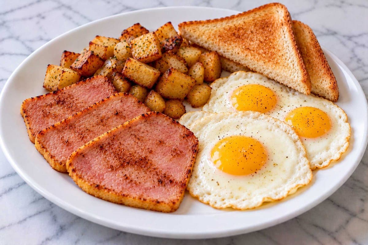Peameal and Three Eggs