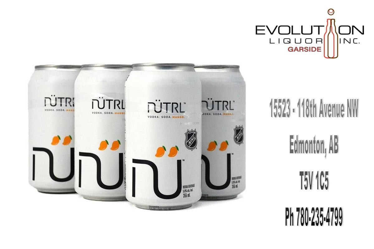 Nutrl Vodka Soda Mango C355-04 SPECIAL Price (4 x 355ml Can)