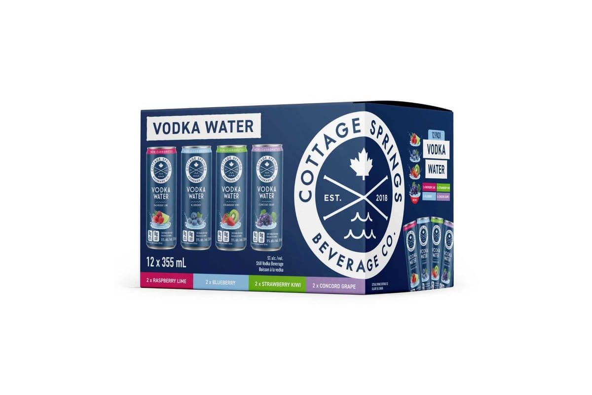 Cottage Springs Vodka Water (12 Cans) (12 x 355ml)