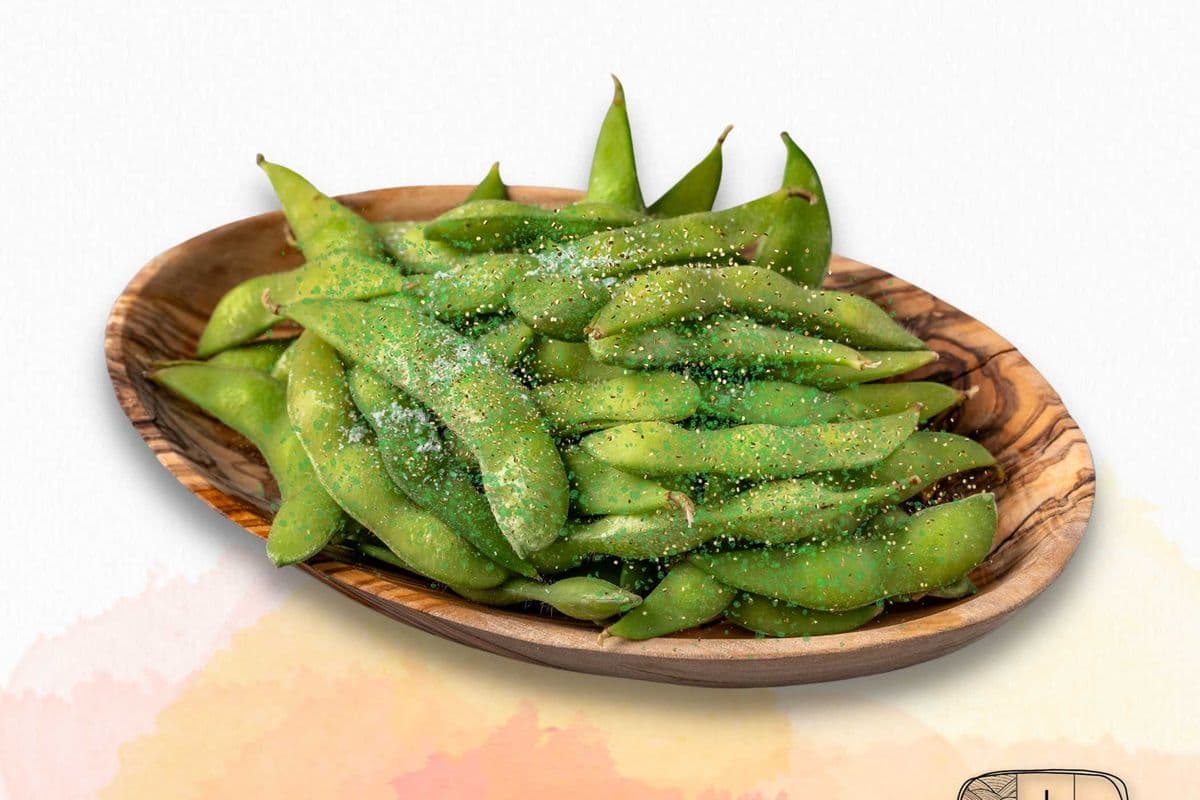 Edamame w/ Wasabi Garlic 枝豆のわさびにんにく