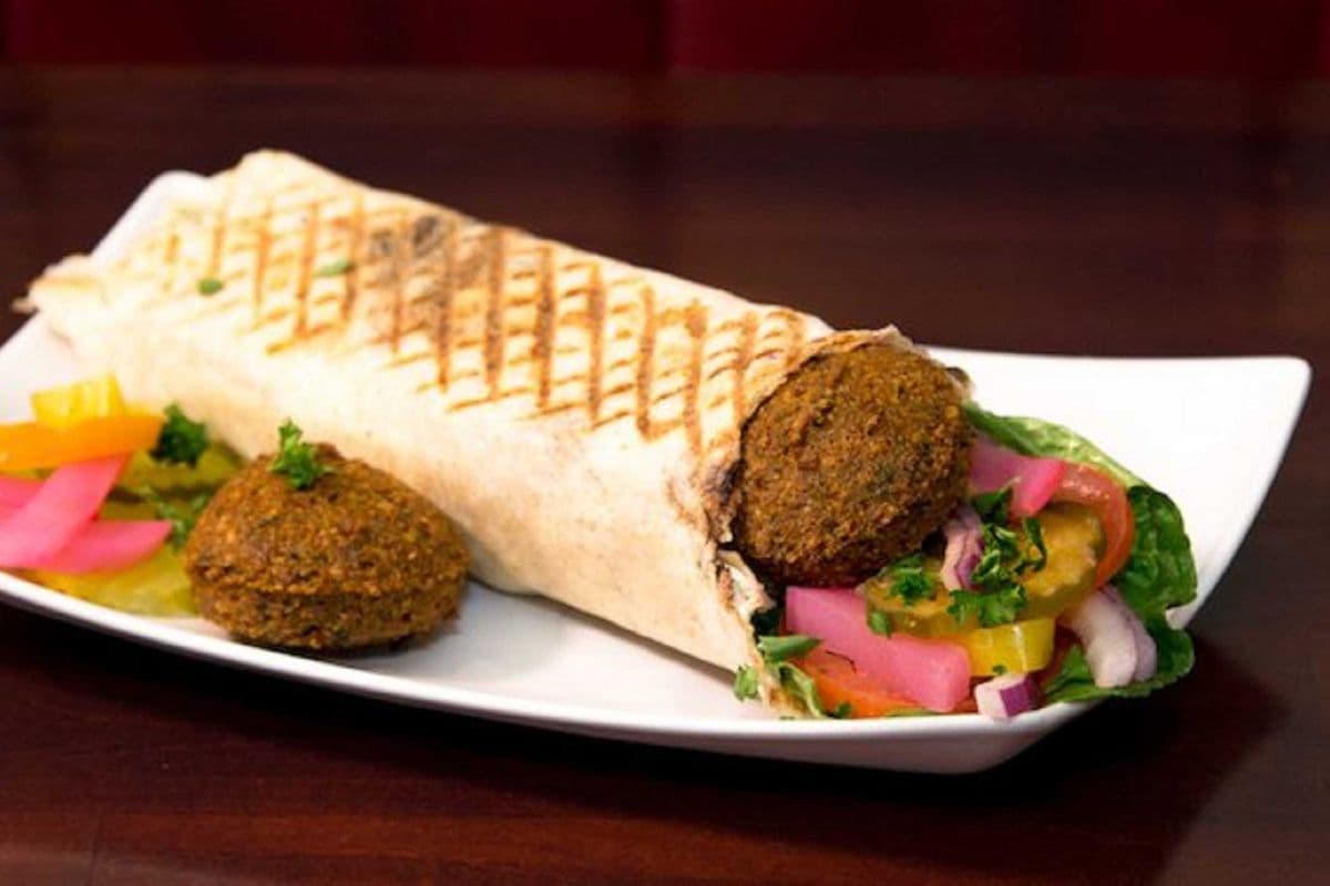 Falafel Saj Wrap