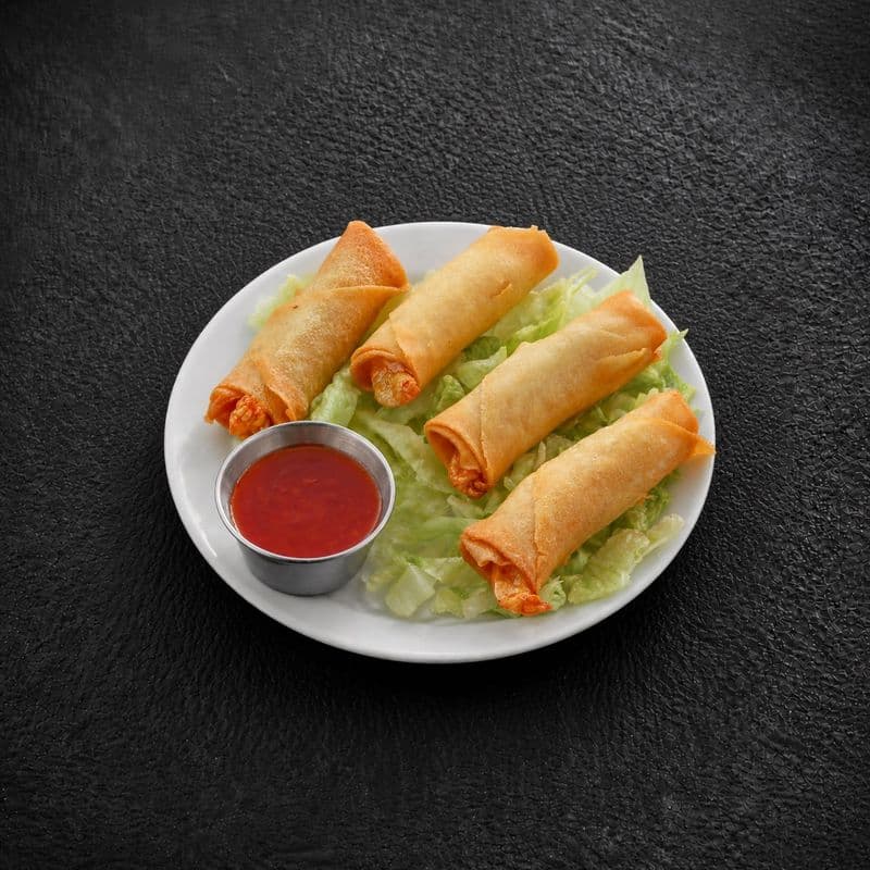 Mini Crispy Shrimp Rolls (4 pcs) / Mini Rouleaux Croustillants aux Crevettes (4 pcs)