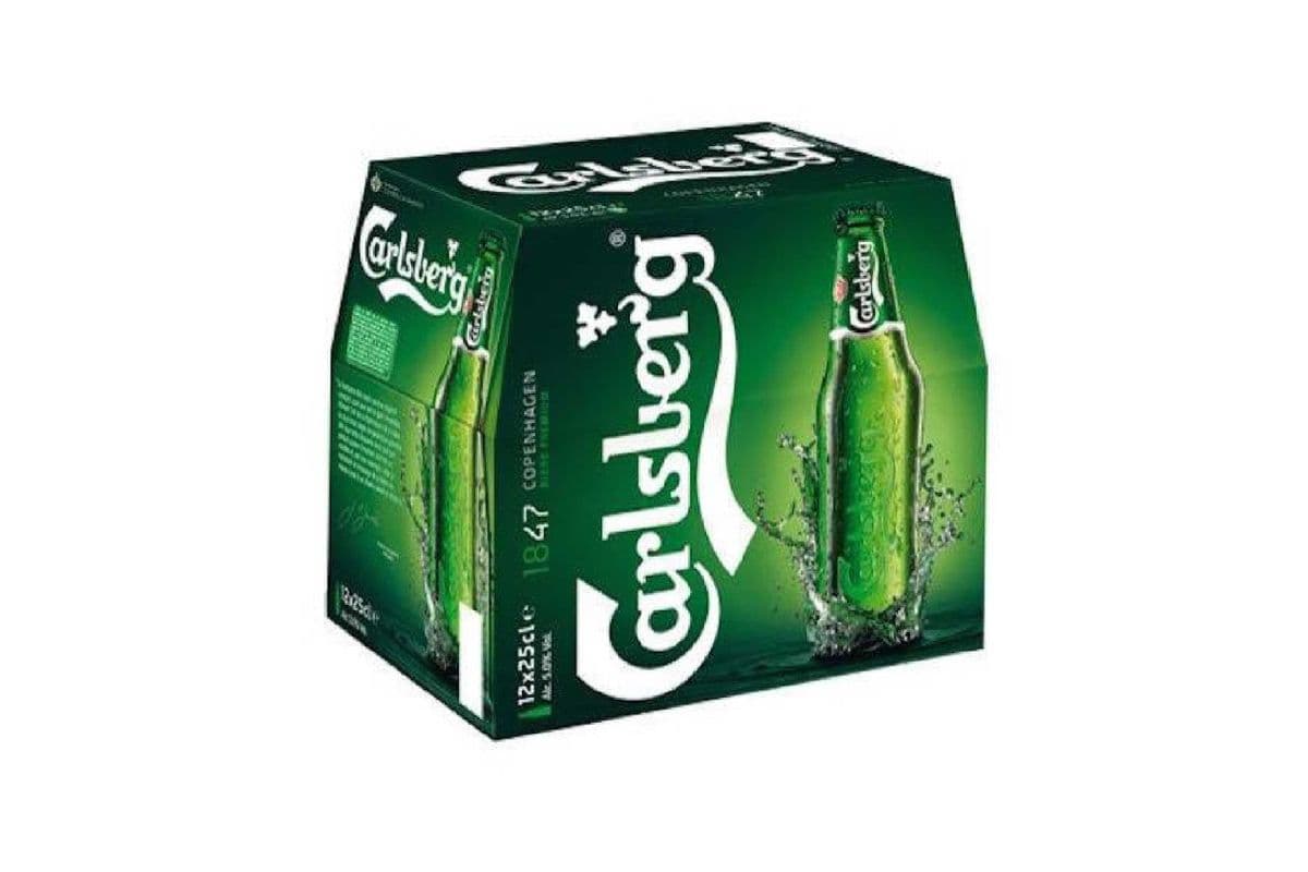 Carlsberg Lager 12 Bottles (12 x 330ml)