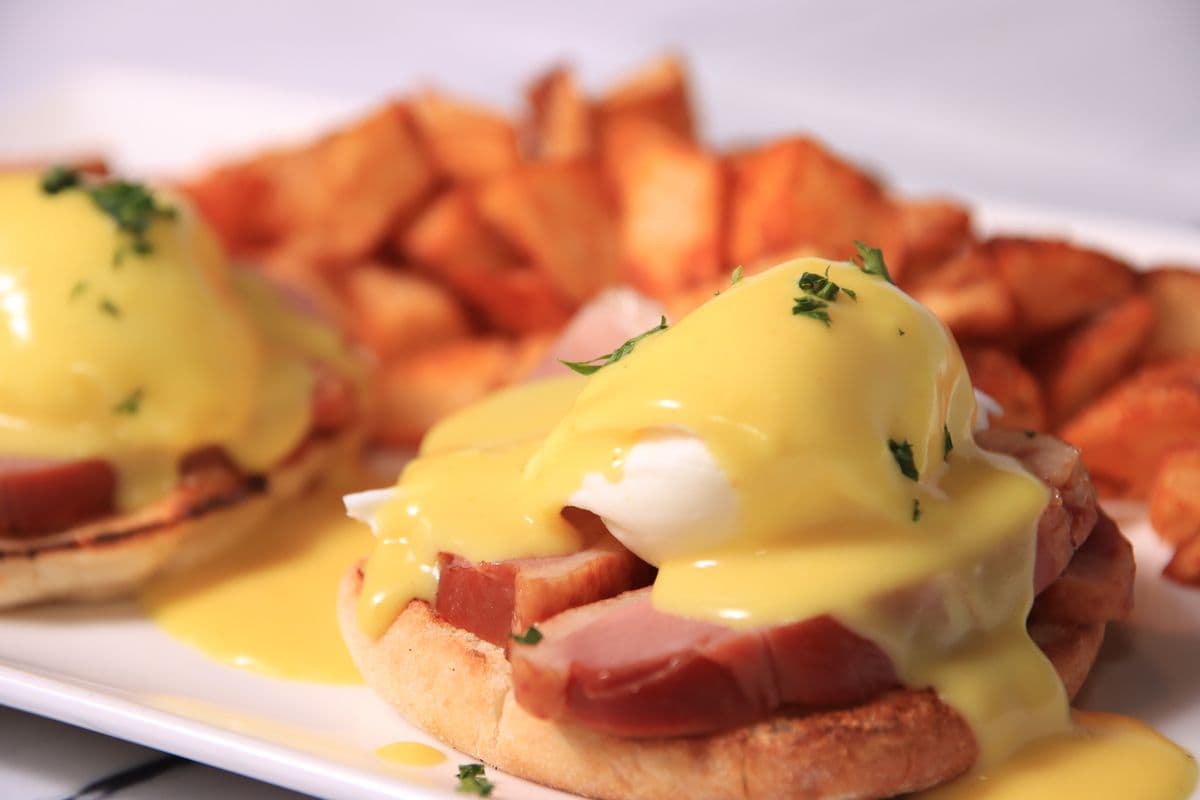 Smoked Duck Benedict