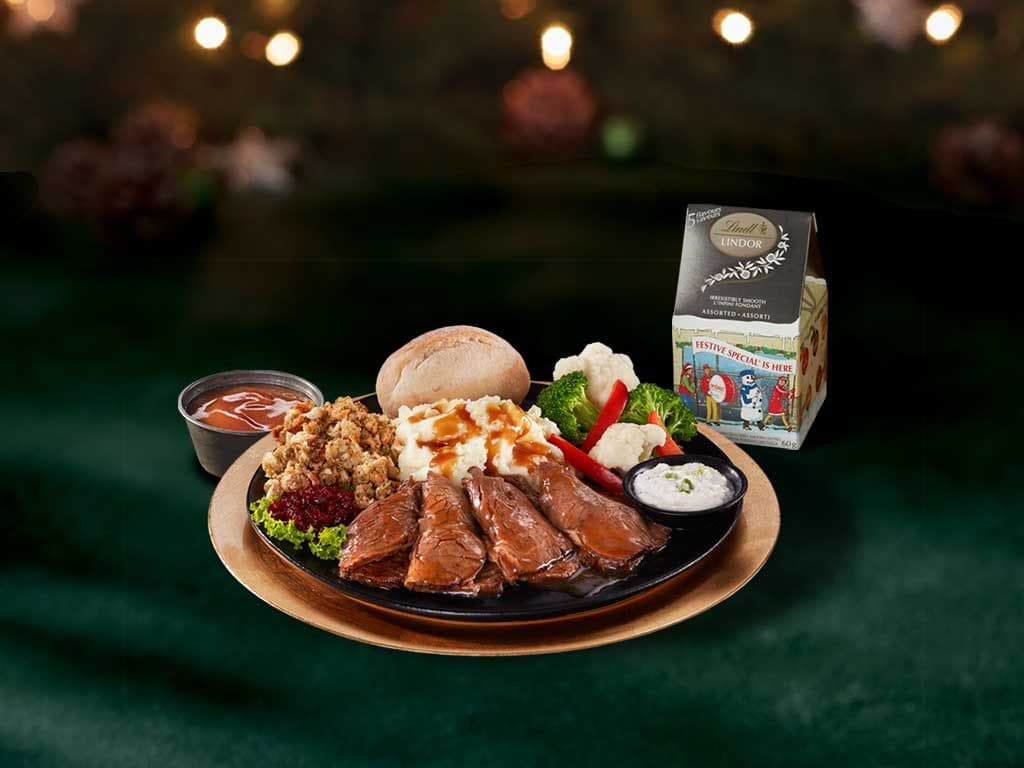 Festive Roast Beef Dinner 6oz