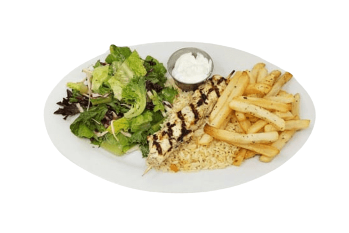 Assiette Souvlaki Poulet