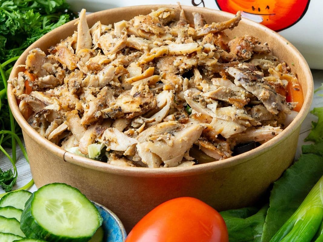 Chicken Shawarma Salad or Rice Bowl