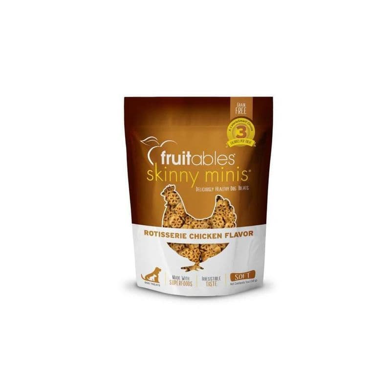 Fruitables Skinny Minis Rotisserie Chicken Flavor Dog Treat 5 oz
