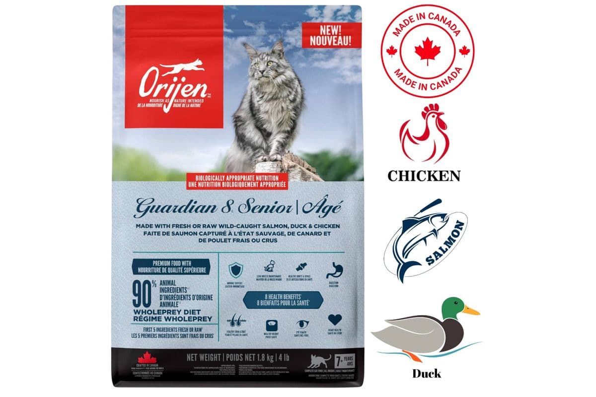 Orijen Guardian 8 Senior Dry Cat Food (4 lbs)