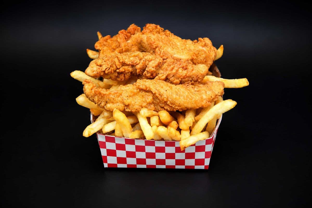 Crunchy Chicken Strips and Fries