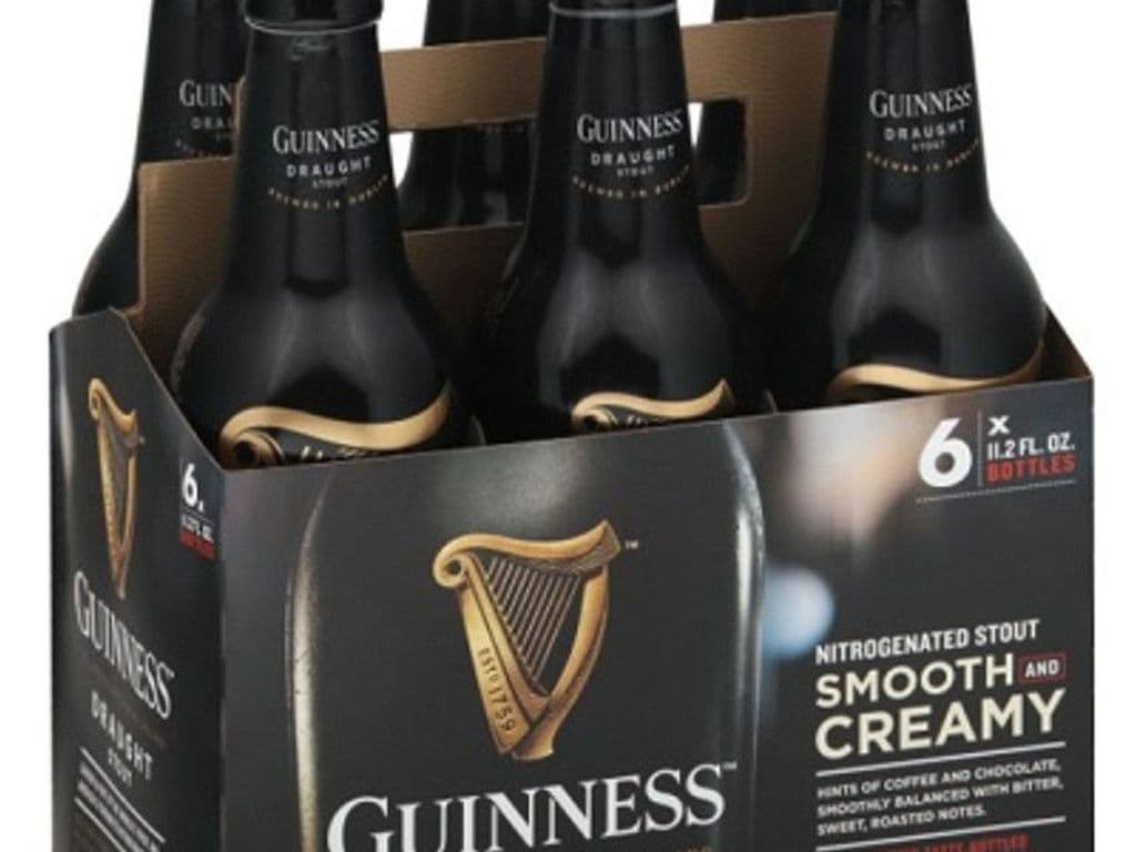Guiness Draught Stout Beer Bottle (355 ml x 6 ct)