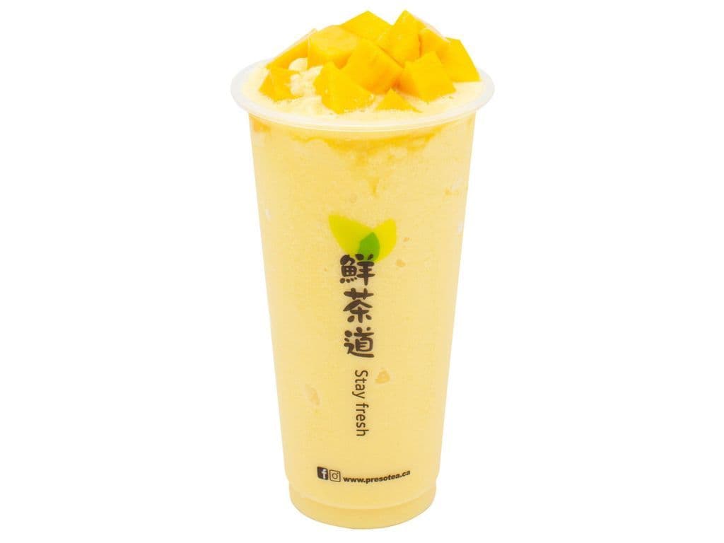 M2 Frappé glacé mangue et noix de coco / Fresh Mango Coconut Slush