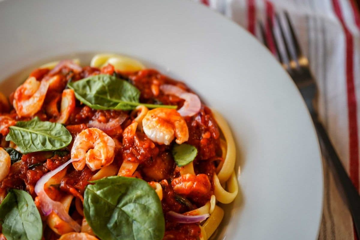Regular Shrimp Arrabiata Pasta