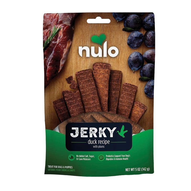 Nulo Freestyle Premium Duck Jerky Strips Dog Treats 5 oz