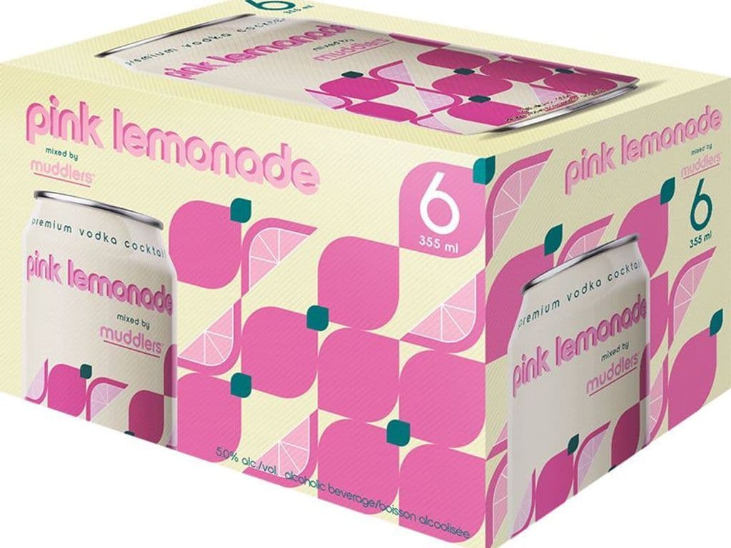 Muddlers Pink Lemonade Vodka Cocktail Cans (355 ml x 6 ct)