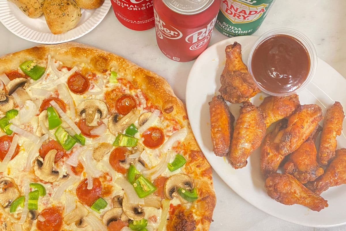 14" Large Pizza and Wings (1 lb) Combo