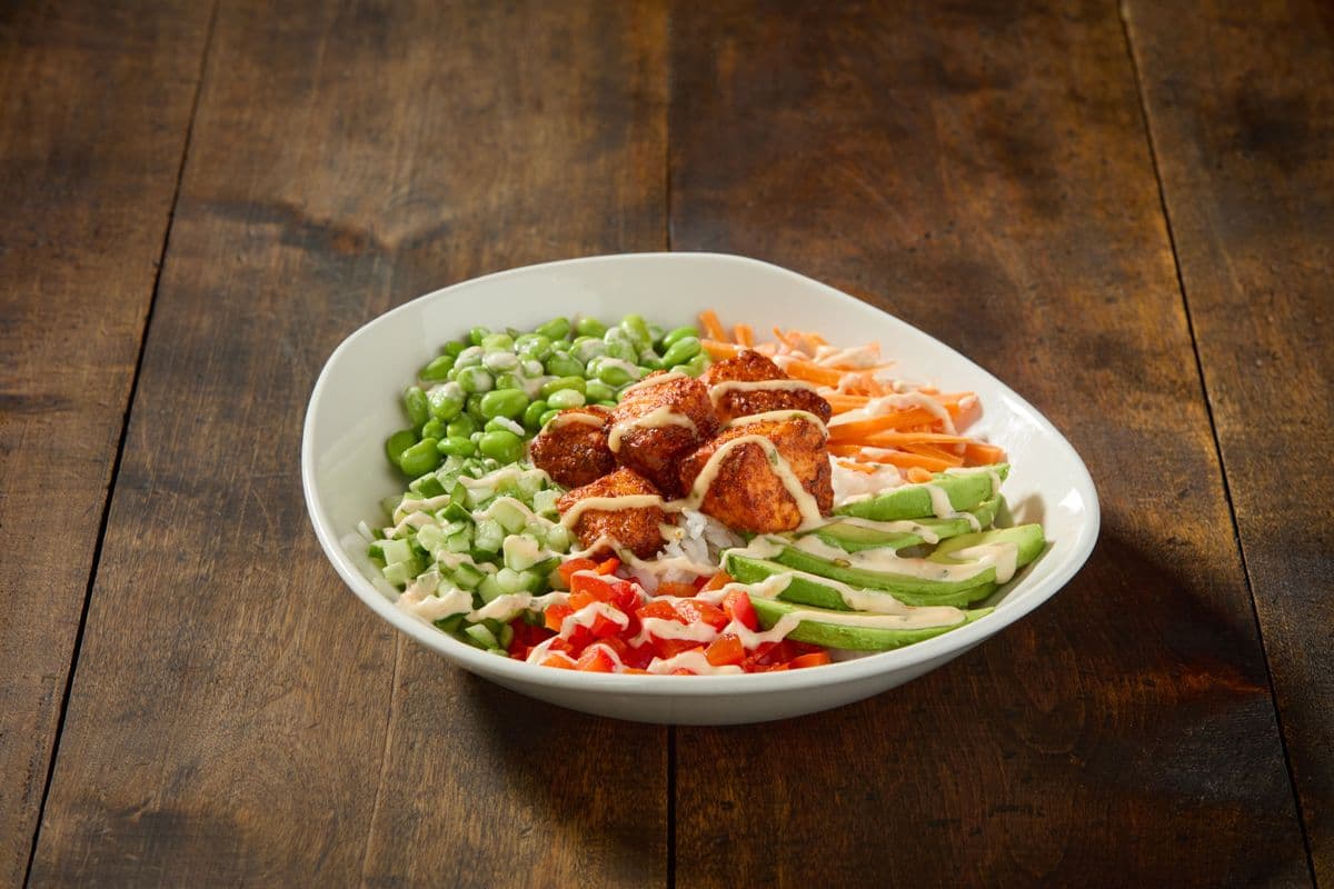 Honey Sriracha Salmon Bowl