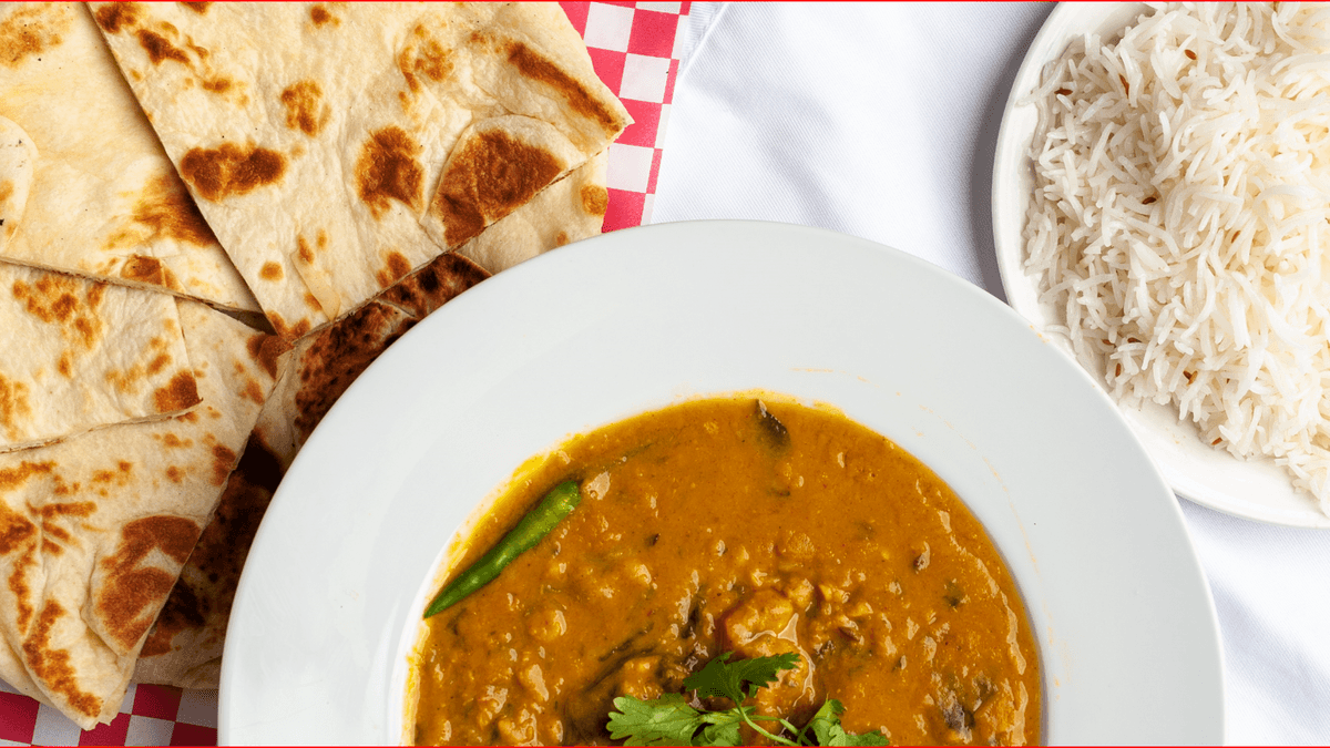 Tadka Daal Rice or Naan (LUNCH SIZE)