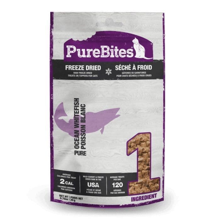 PureBites Freeze Dried Ocean Whitefish Cat Treats 20g