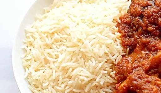White Rice and Two Pieces of Meat or Fish