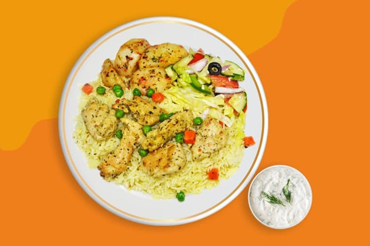 Chicken Souvlaki Meal