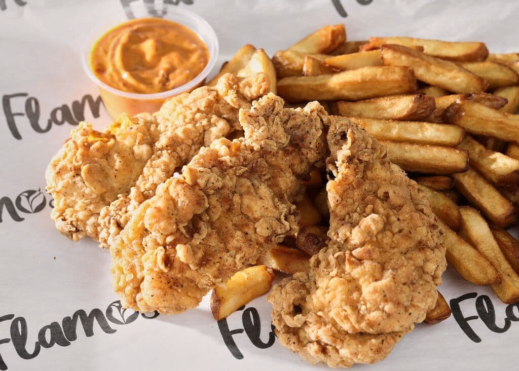 Flamos Chicken Strips Meal
