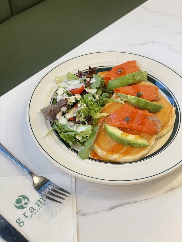 Salmon & Avocado Pancake