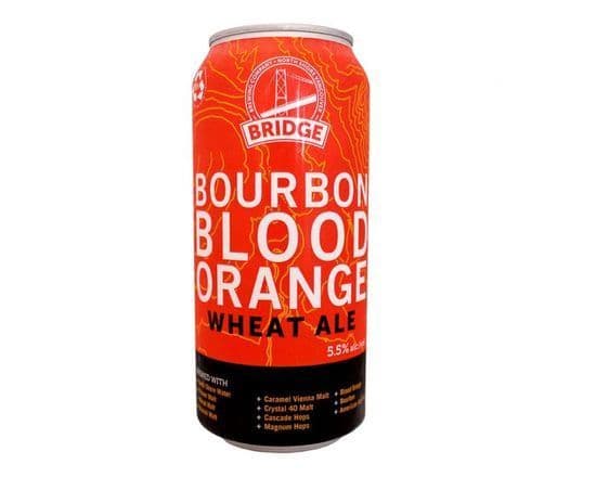 Bridge Brewing Bourbon Blood Orange Wheat Ale, 4 x 473 ml