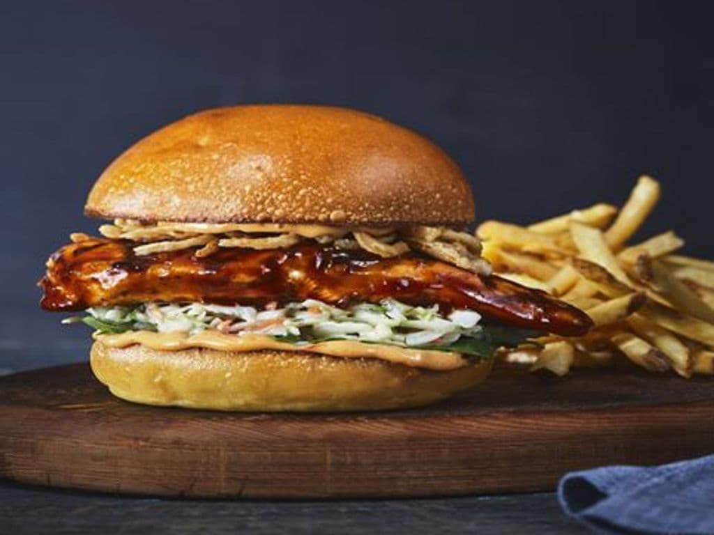 Burger poulet grillé
