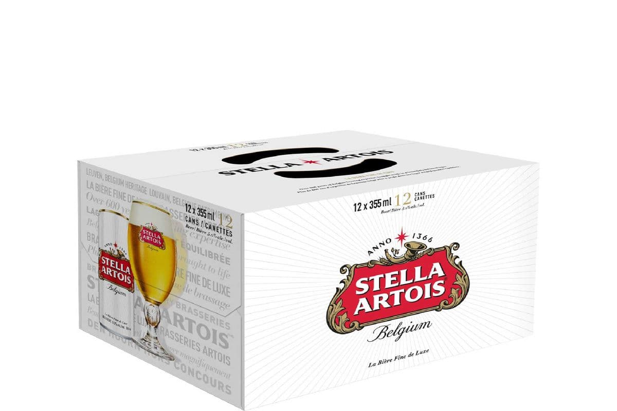 Stella Artois Beer 12 Cans (12 x 355ml)