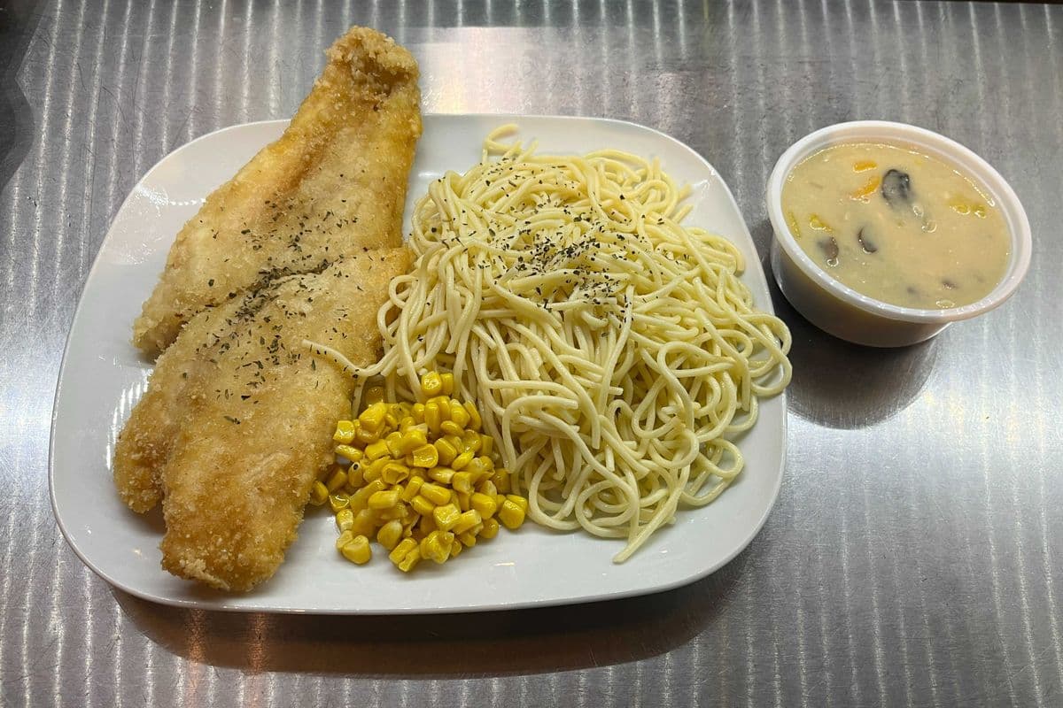 Creamy Fish Fillet with Spaghetti