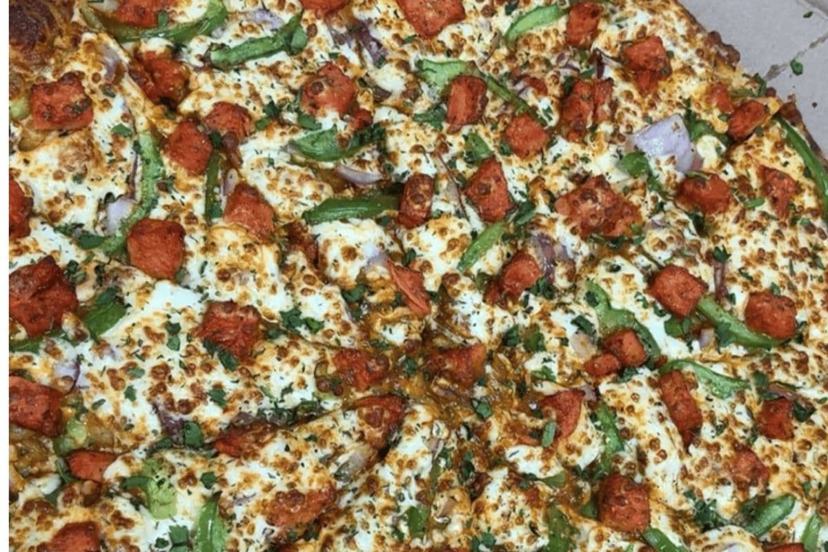 Butter Chicken Pizza