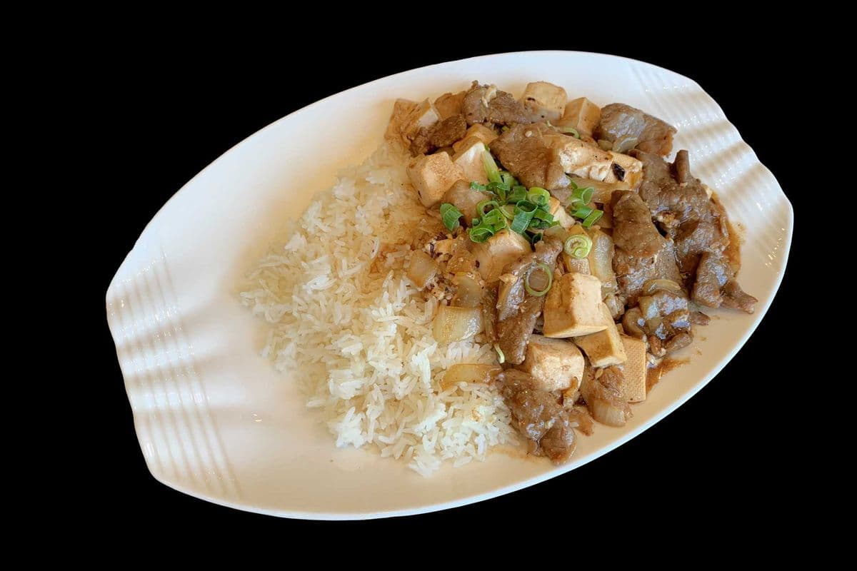 89. Fried Tofu and Beef with Black Bean Sauce