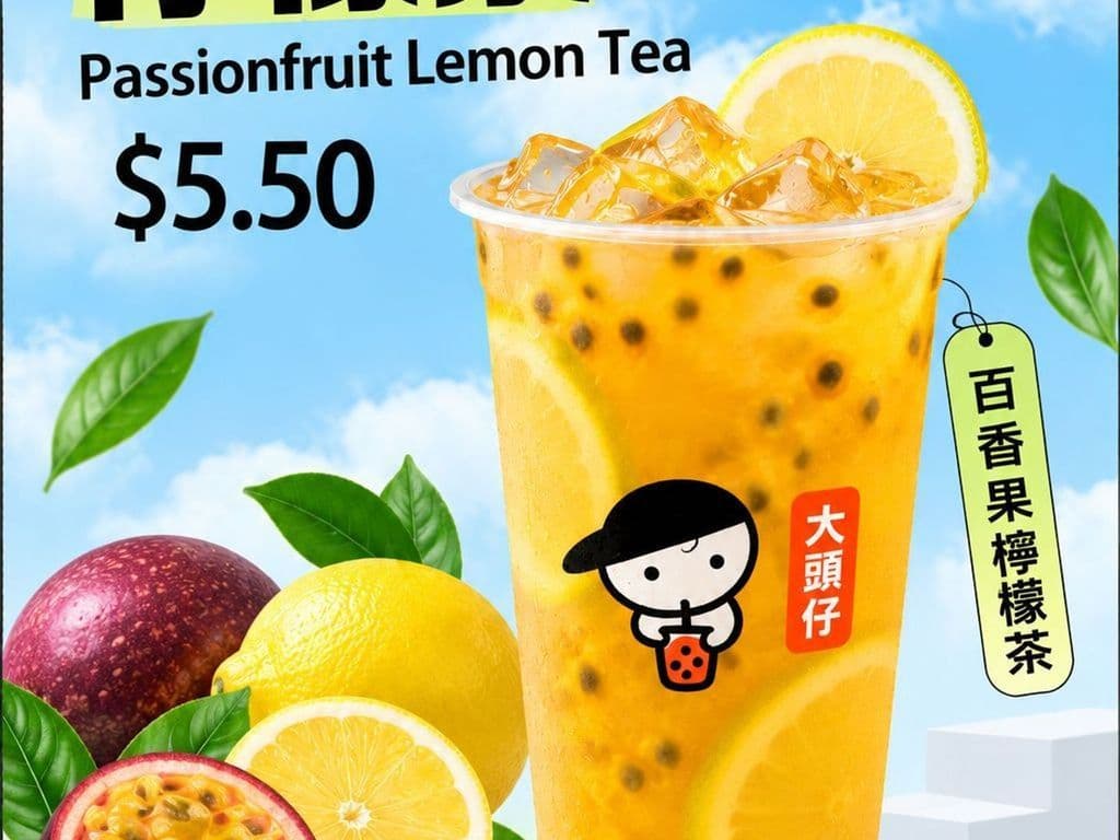 Passion fruit lemon tea