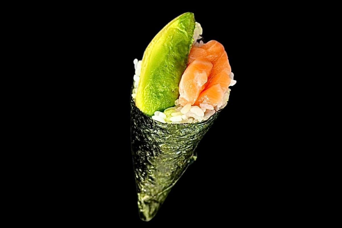 Salmon Avocado Temaki Hand Roll