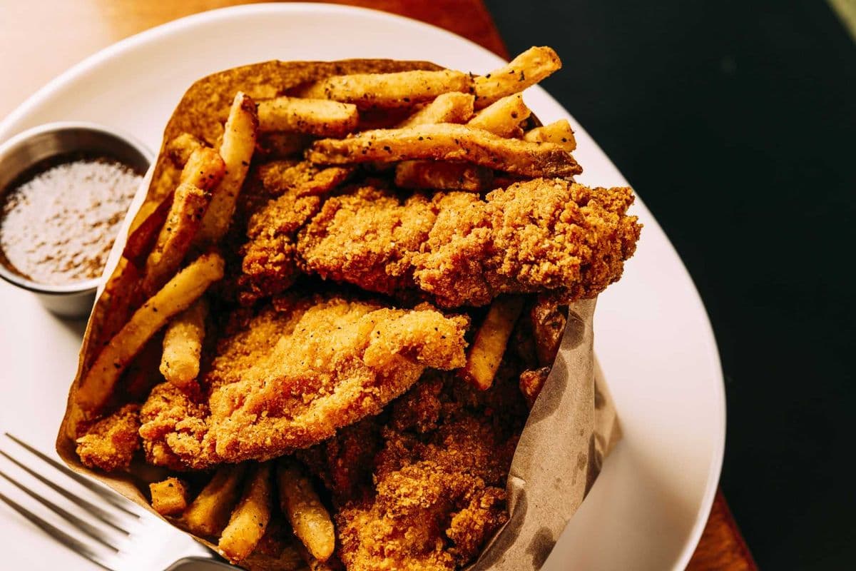 Brown Bag Chicken and Chips