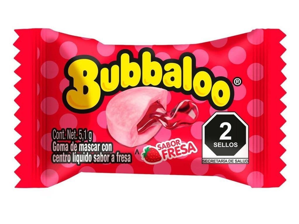 Bubbaloo Fresa/Strawberry 5.1 gr