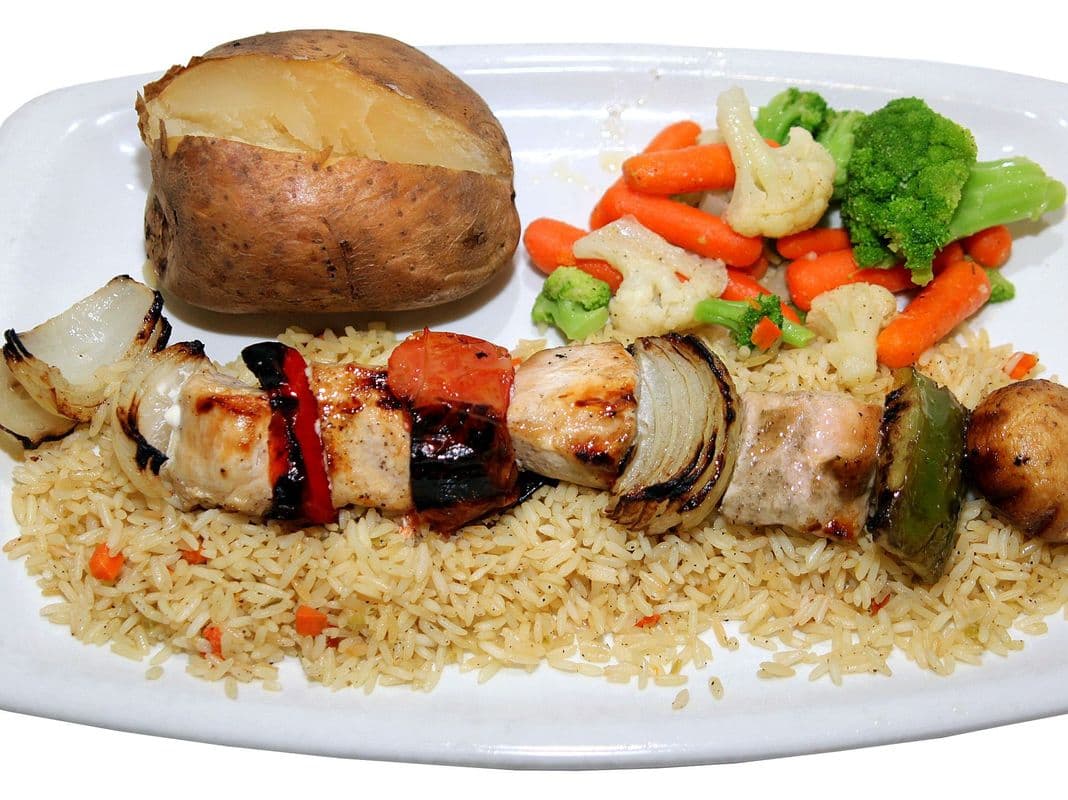 Chicken Shish Kabob.