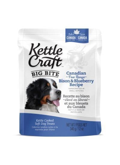 Kettle Craft Bison And Blueberry Big Bite Dog Treats 340g