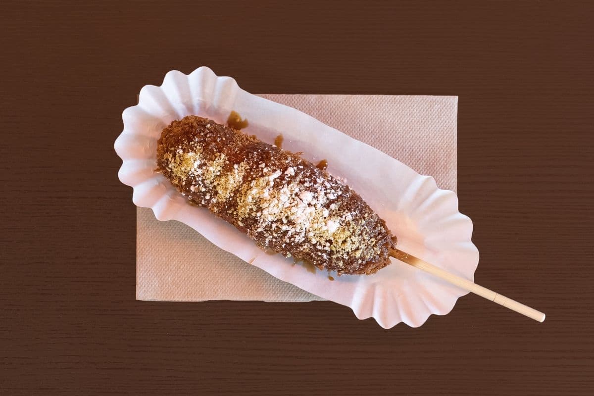 Salted Caramel Pistachio Corn Dog
