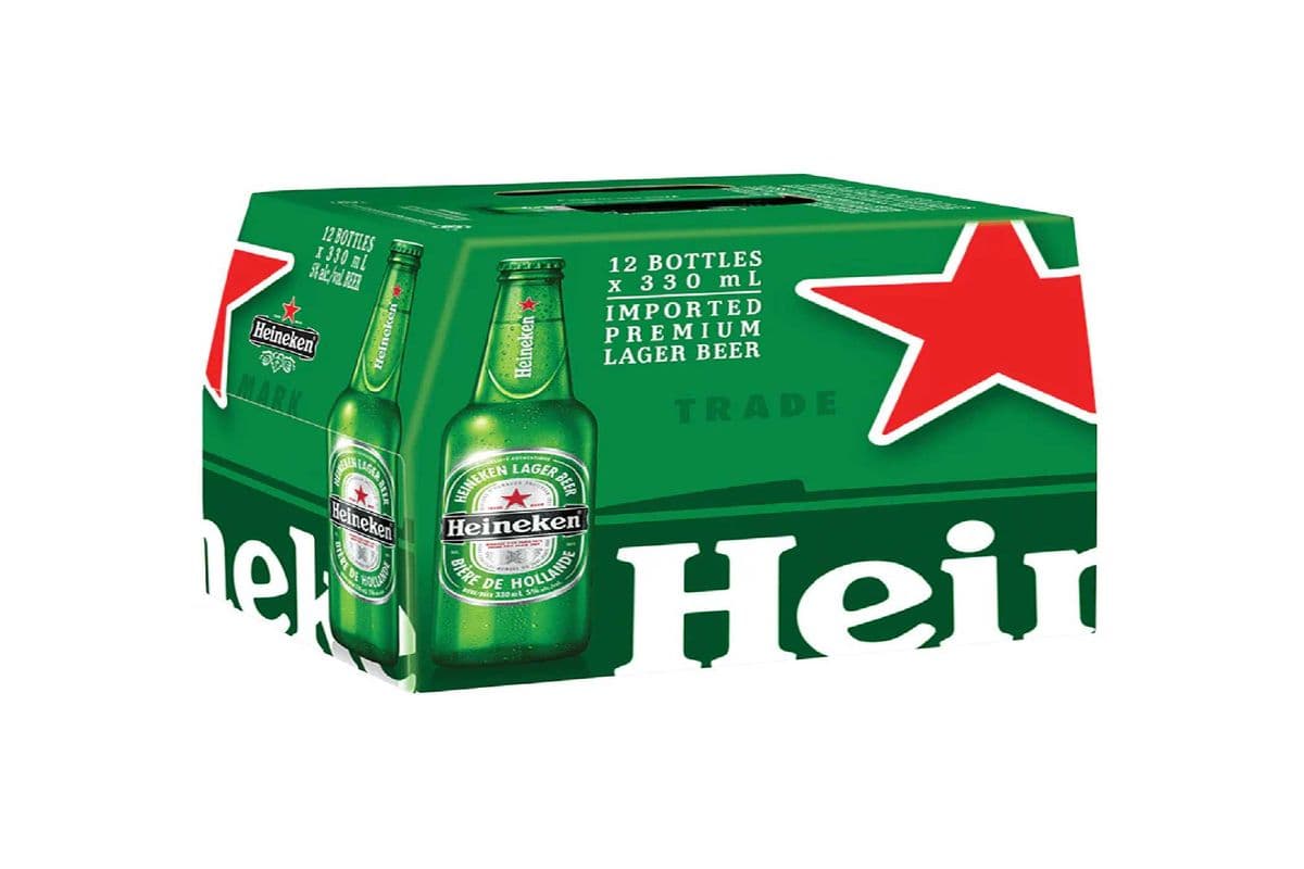 Heineken Lager 12 Bottles (12 x 330ml)