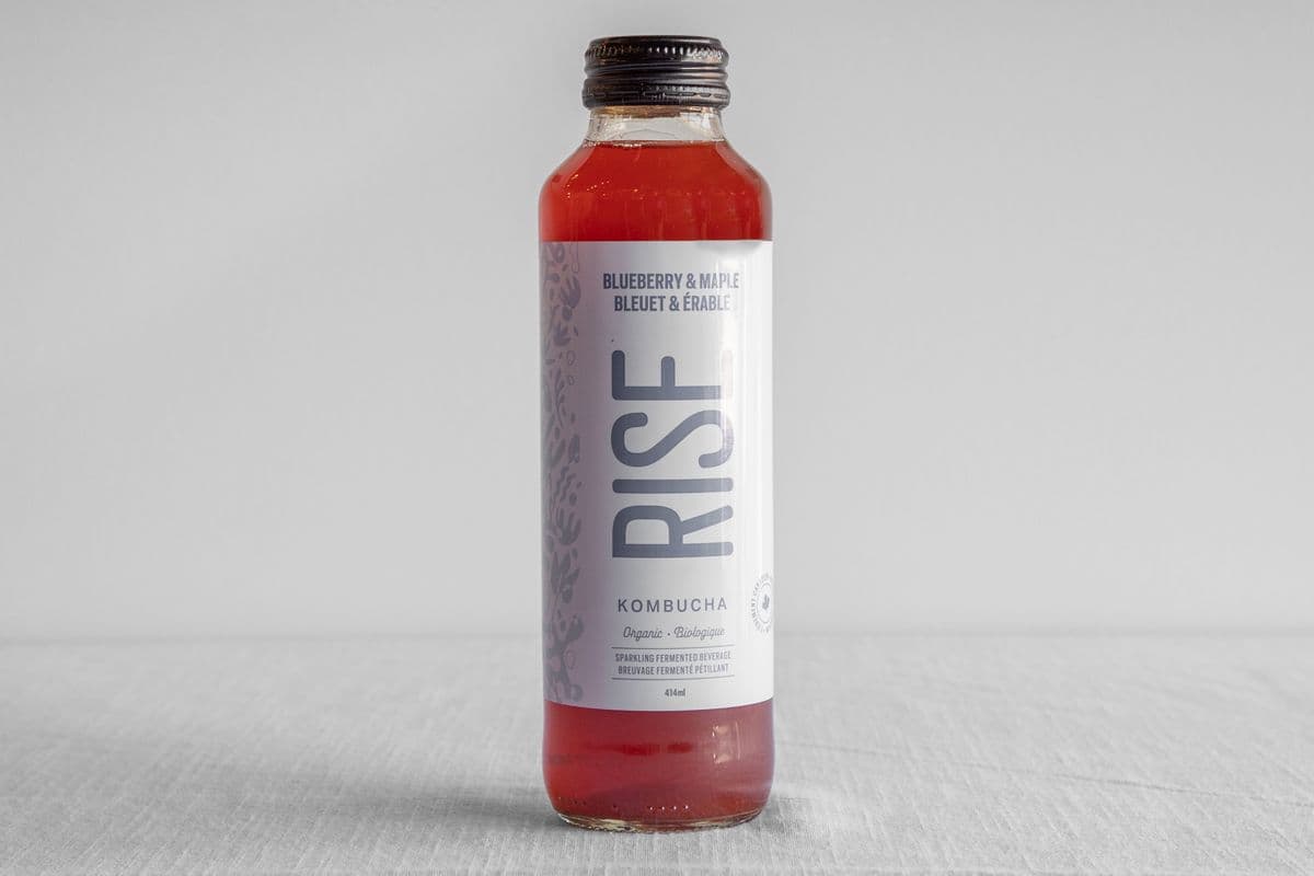 Organic Rise Kombucha Blueberry and Maple