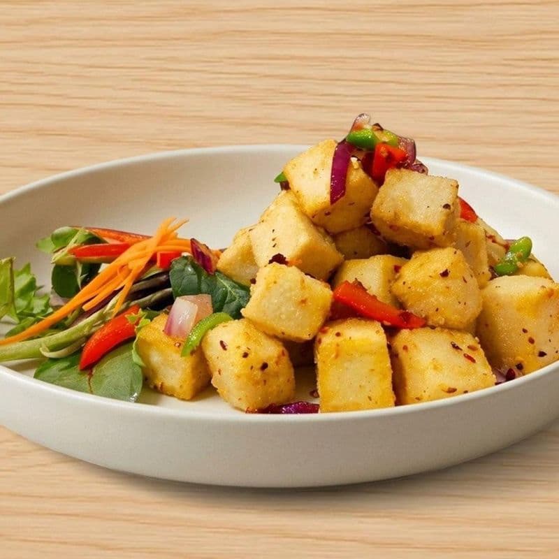 Salt And Pepper Tofu Veggie / Tofu Sel et Poivre végé (RIZ ET SALADES)