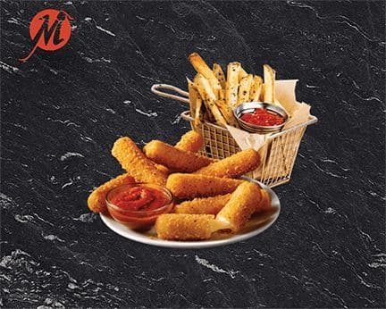 6 Cheese Bites with Fries