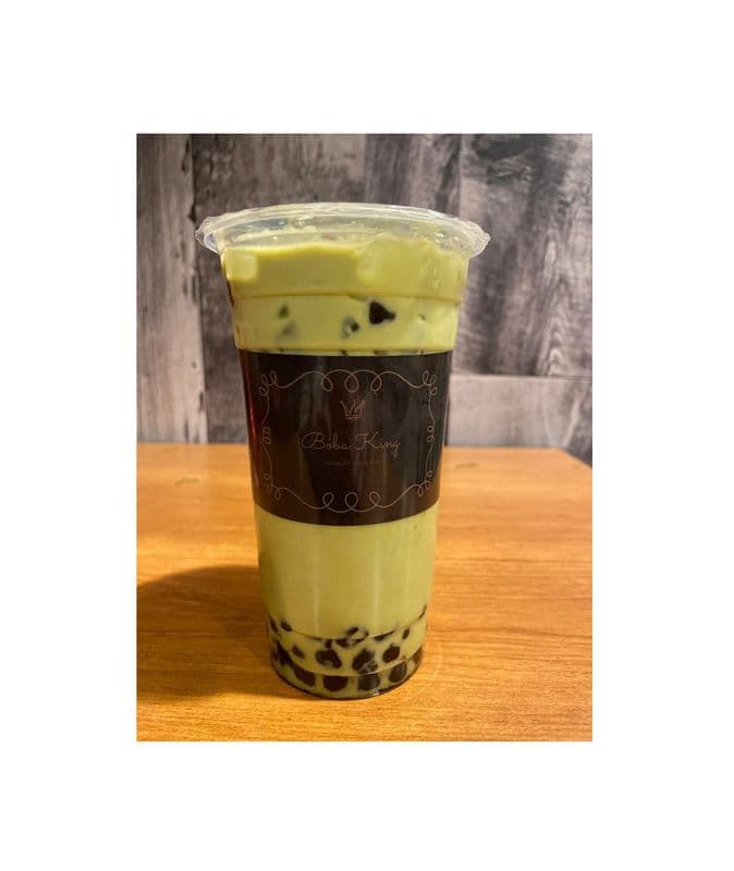 Macha Milk Tea with Pearl